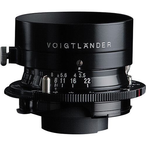 Voigtlander Color-Skopar 35mm f/3.5 Leica M lens with hood fitted