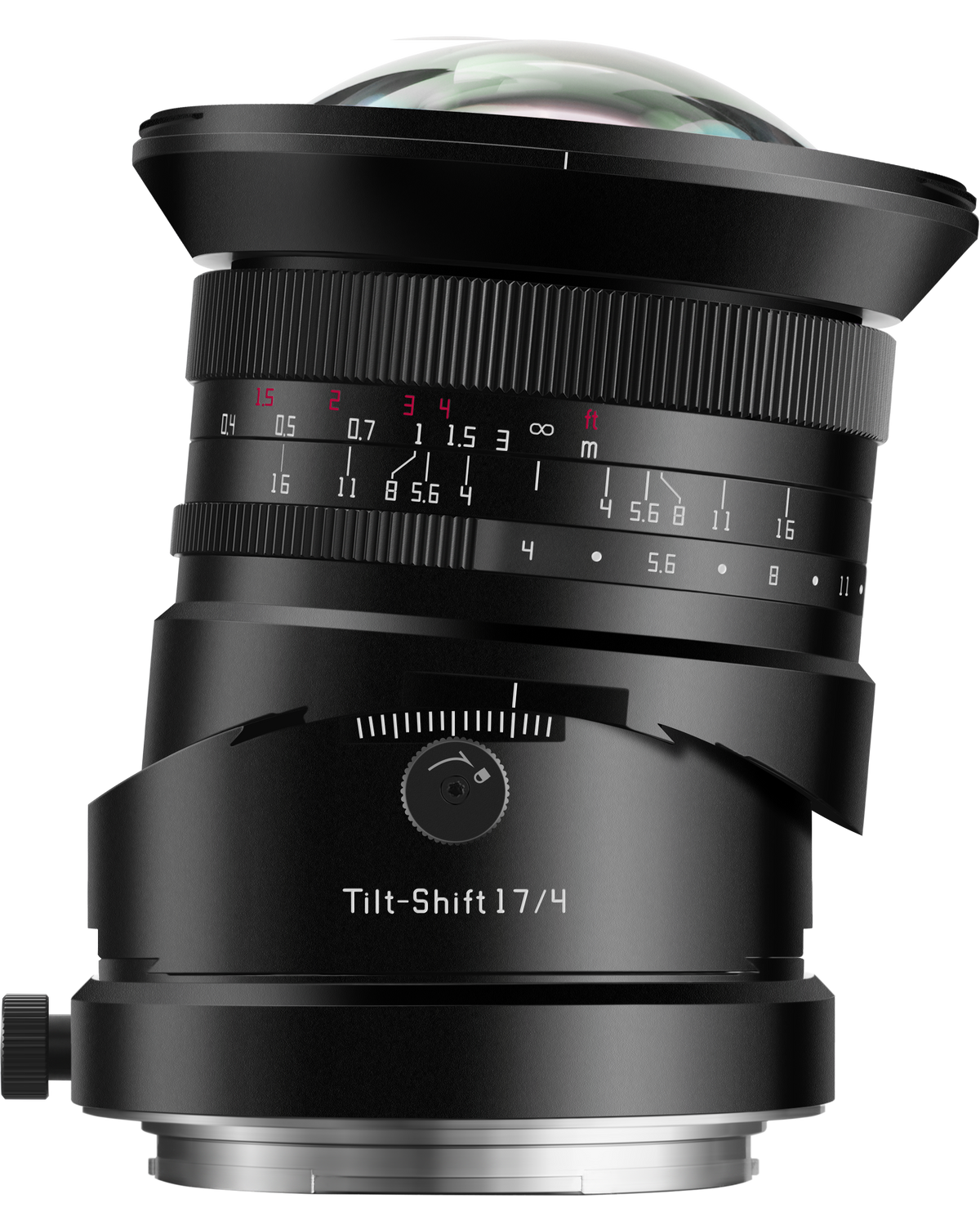 TTArtisan 17mm tilt-shift lens, angled view with shift applied