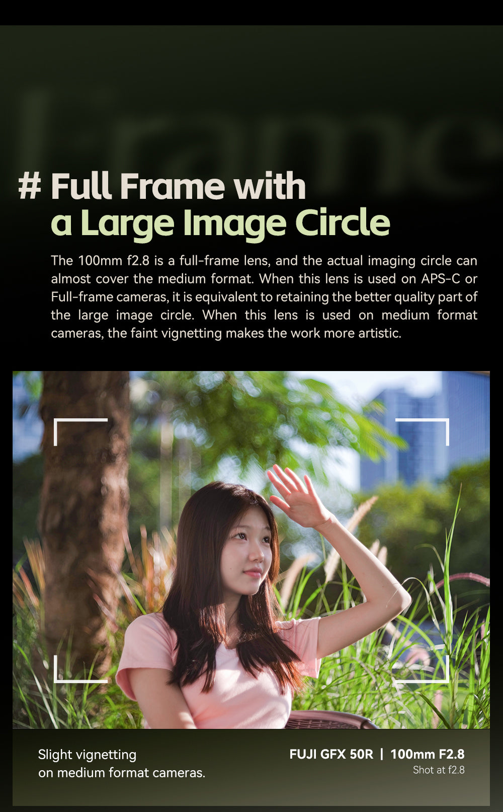 TTArtisan 100mm f/2.8 large image circle, portrait sample shot on a Fujifilm GFX 50R
