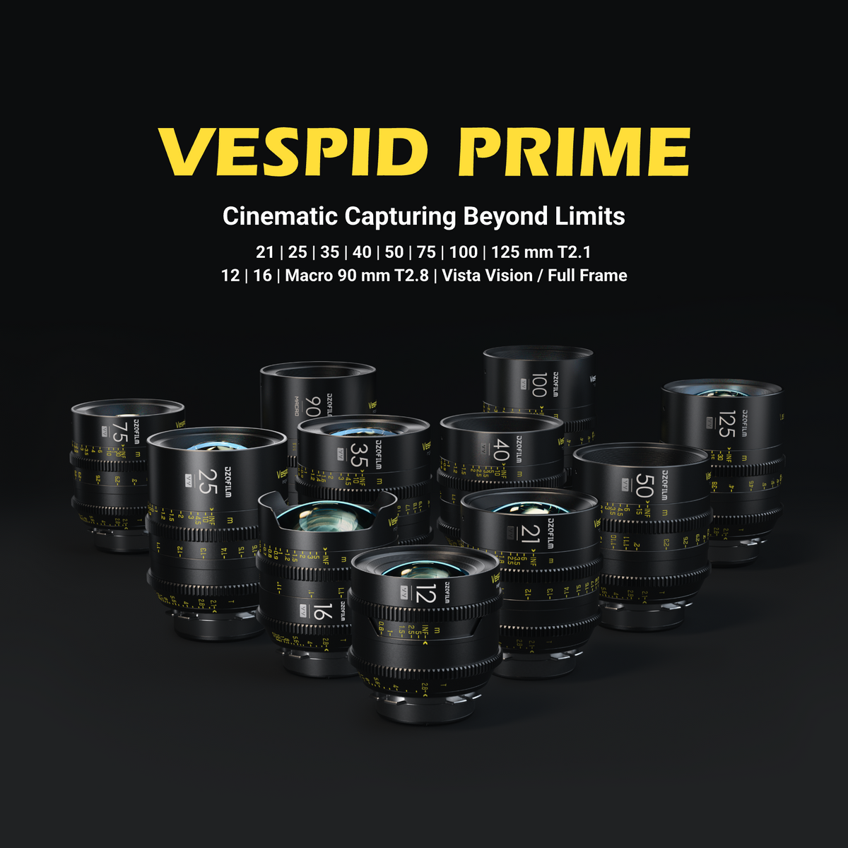DZOFILM Vespid Prime full frame cine lens