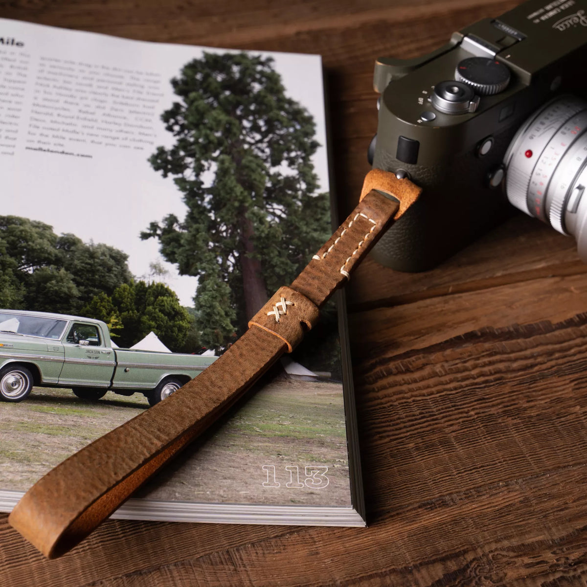 WOTANCRAFT Full Leather WRIST straps - O'Ring (5 styles)
