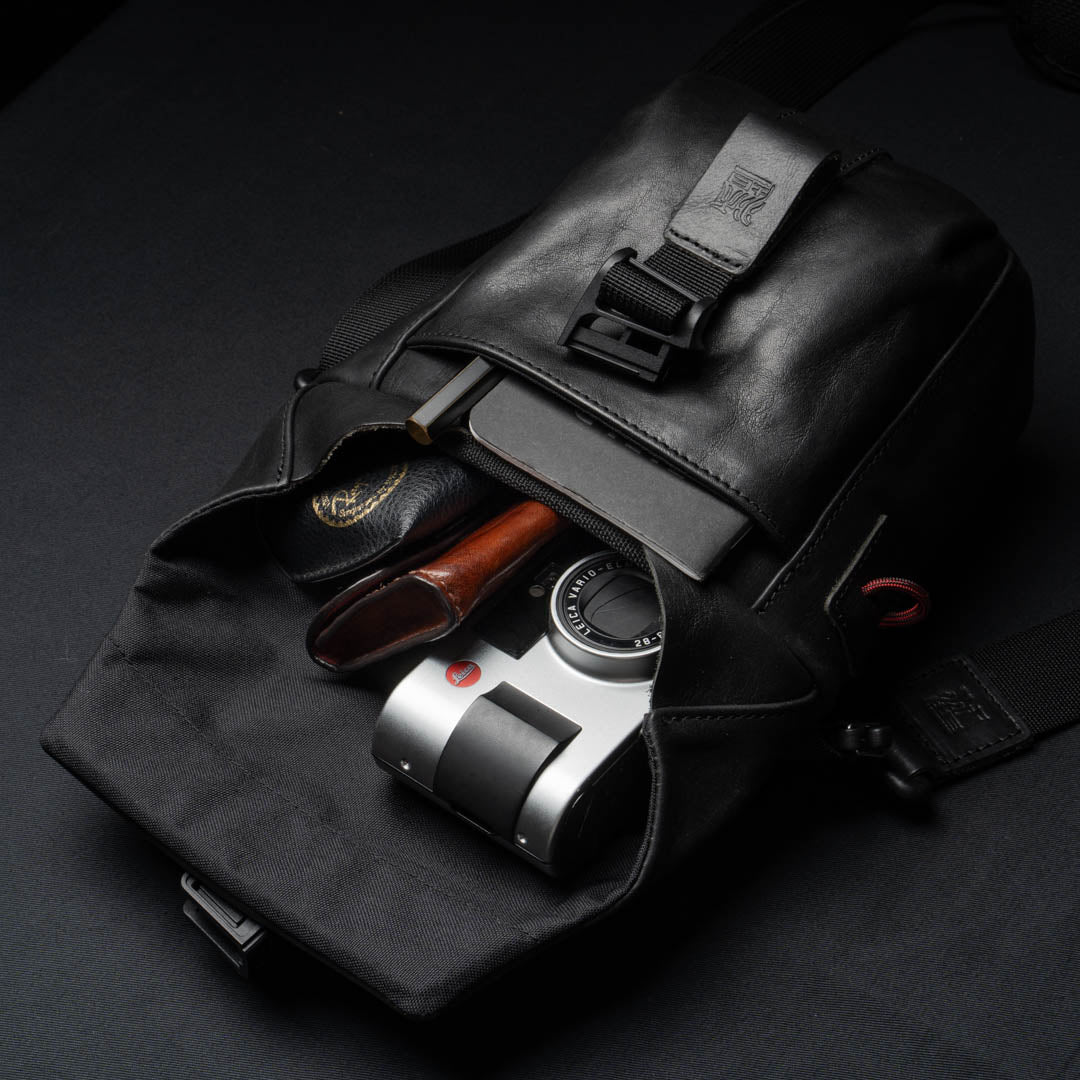 SALE ! WOTANCRAFT Travel Camera Bag "PILOT" 2L, FULL LEATHER