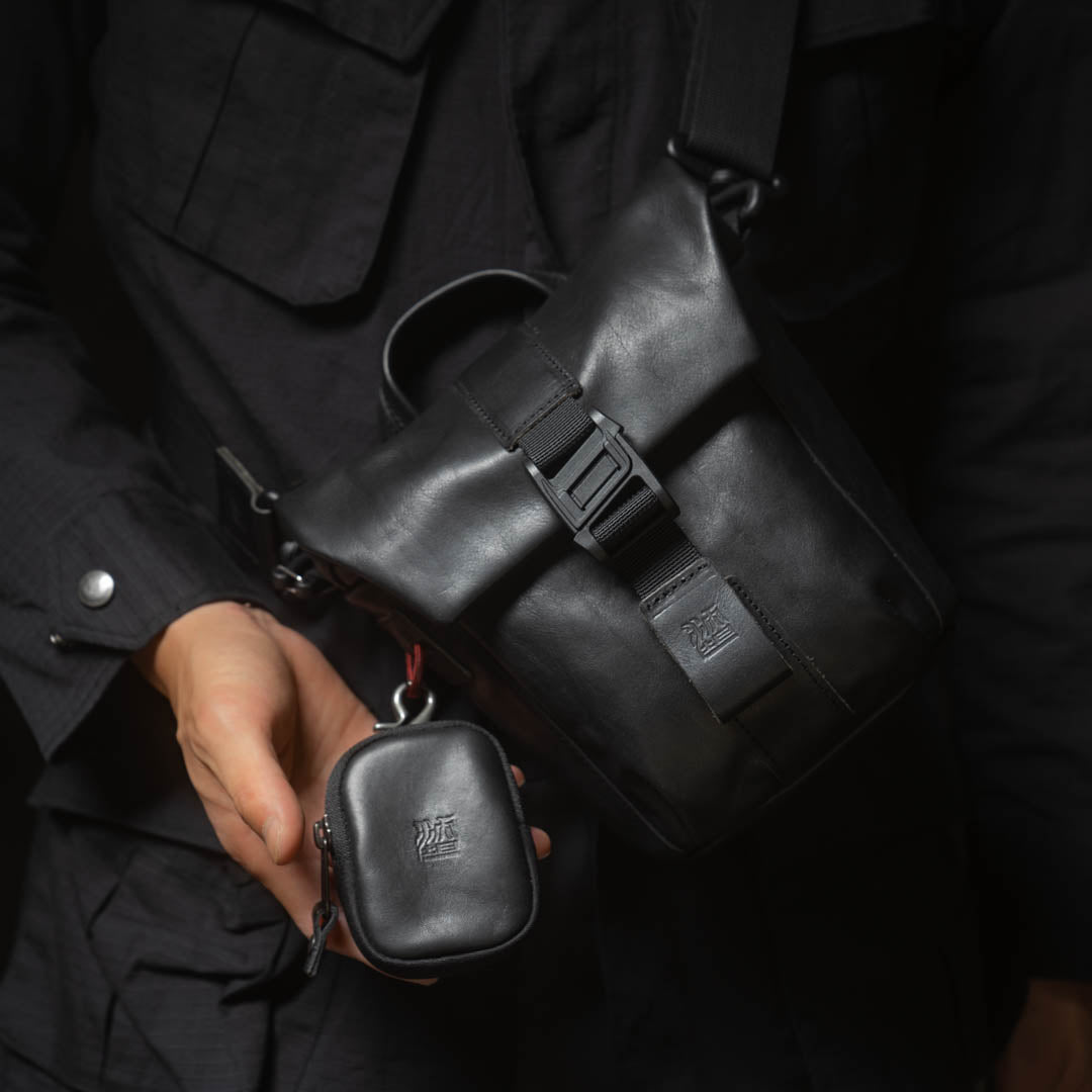 SALE ! WOTANCRAFT Travel Camera Bag "PILOT" 2L, FULL LEATHER