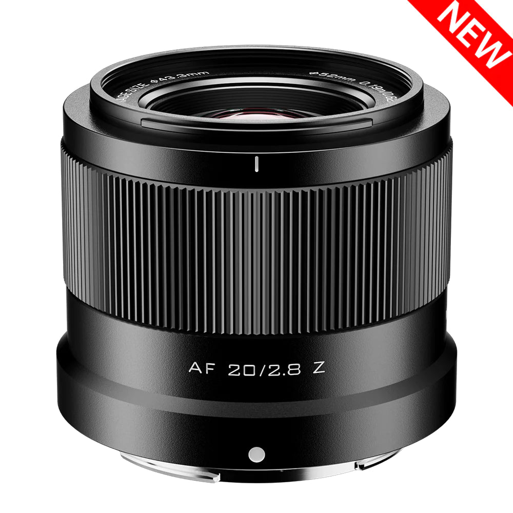 Viltrox Air AF 20mm f/2.8 Z full-frame wide-angle autofocus lens for Nikon Z, front view
