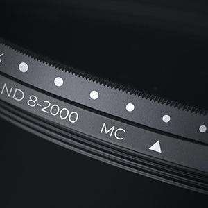K&F Concept variable ND 8-2000 MC filter ring markings close-up