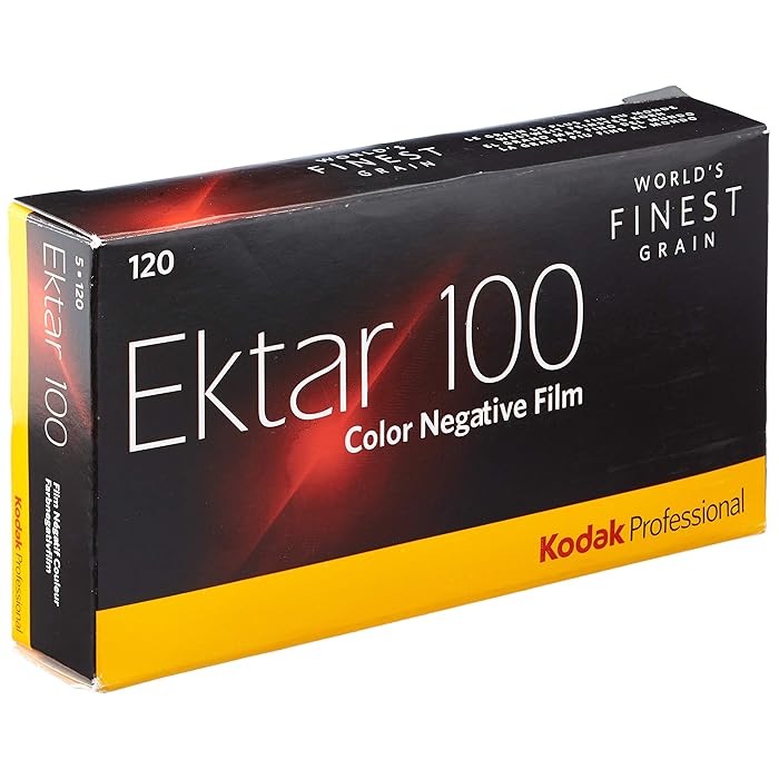 Kodak Ektar 100 120 medium format colour negative film, pack of 5