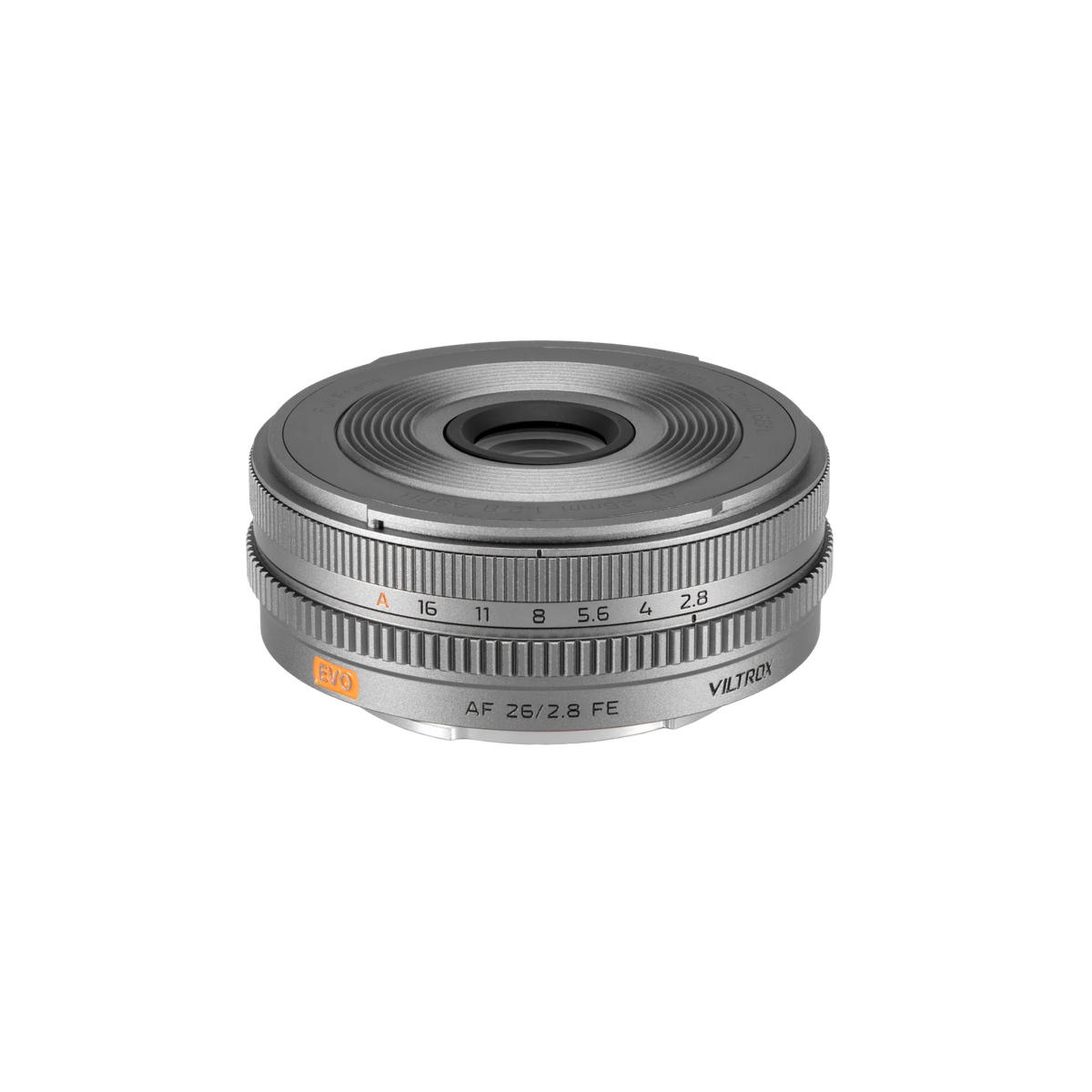 VILTROX AF 26mm f2.8 pancake, Sony E, Full Frame, Grey