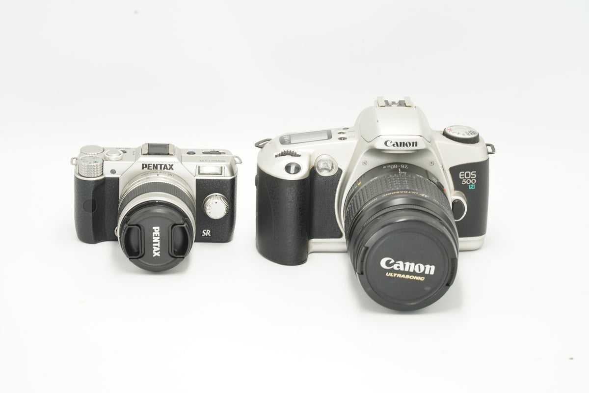 PENTAX Q10 & 3-lenses, 10 MP PREMIUM DIGITAL COMPACT camera, silver