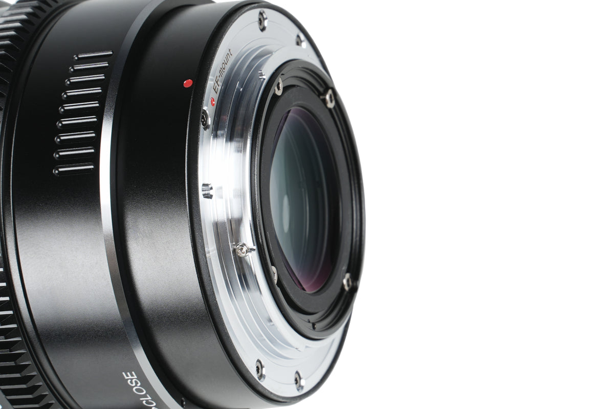 Sirui IronStar 45mm T1.9 lens rear mount close-up