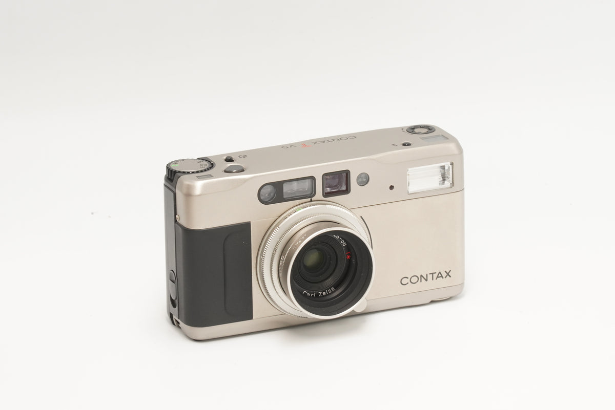 Contax TVS 35mm premium point and shoot film camera with Carl Zeiss Vario Sonnar zoom lens
