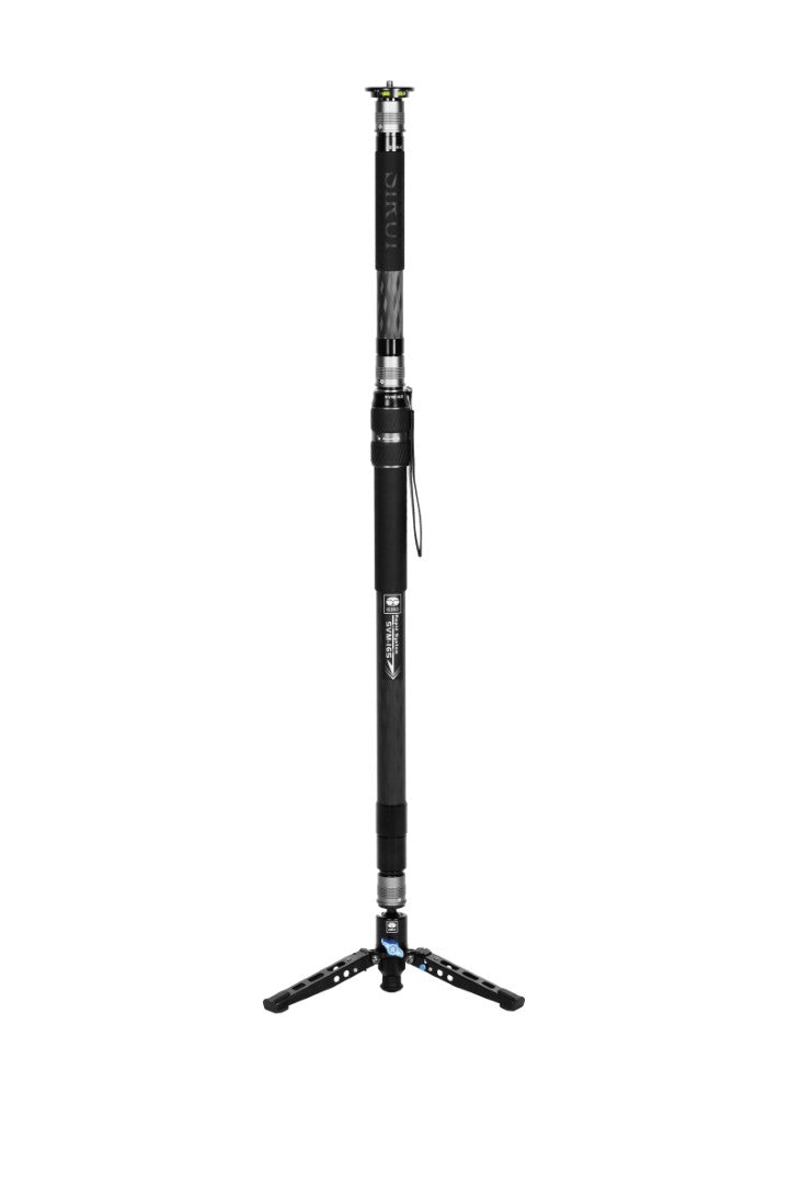 Sirui SVM-165 monopod fully extended with fold-out base, front view