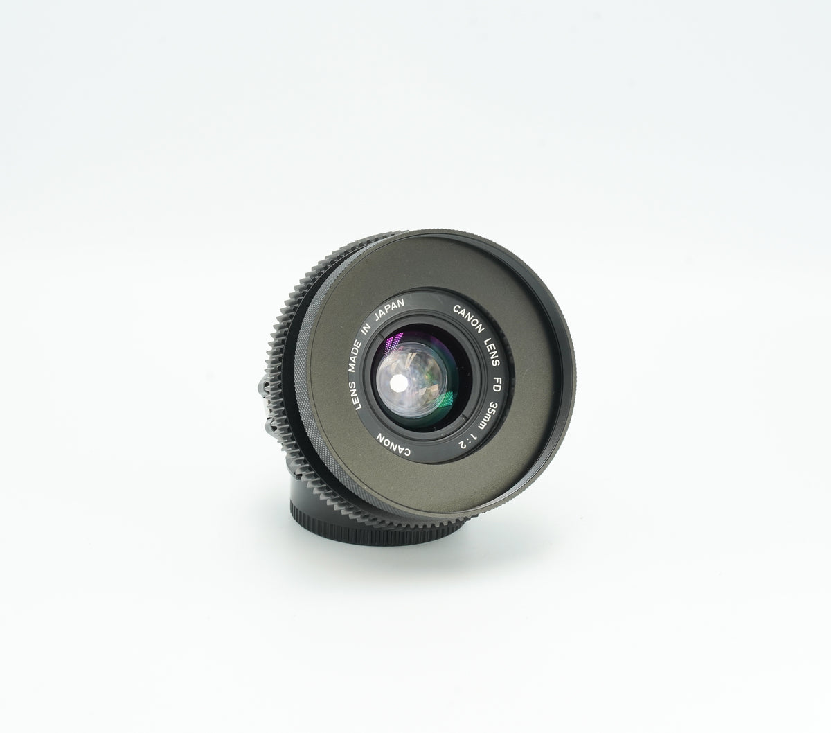 Canon nFD 35mm f2.0 with CINE MOD options