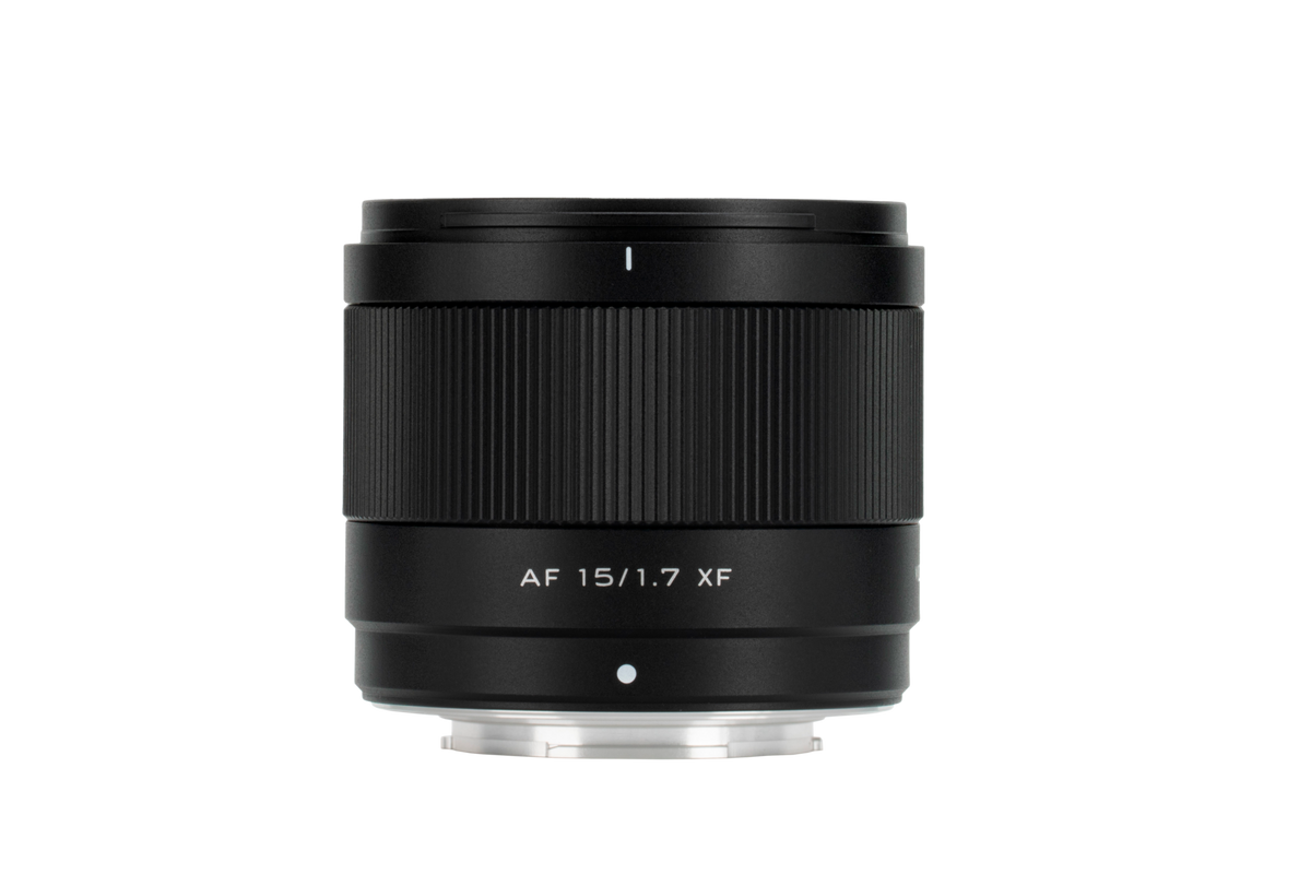 Viltrox Air AF 15mm f/1.7 XF APS-C wide-angle autofocus lens for Fujifilm X-mount, front view