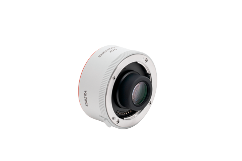 Viltrox 2.0x teleconverter, side view with Viltrox logo