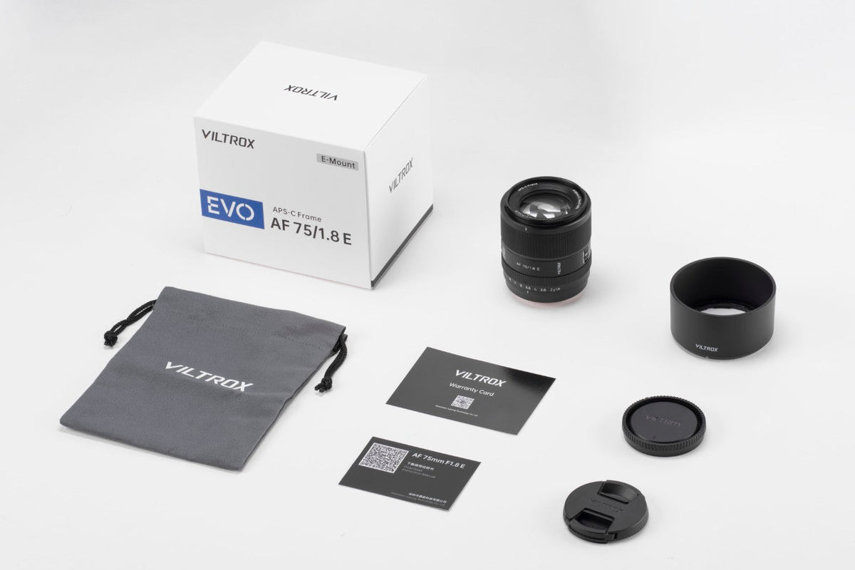 VILTROX AF 75mm f1.8 EVO, Sony E, APSC