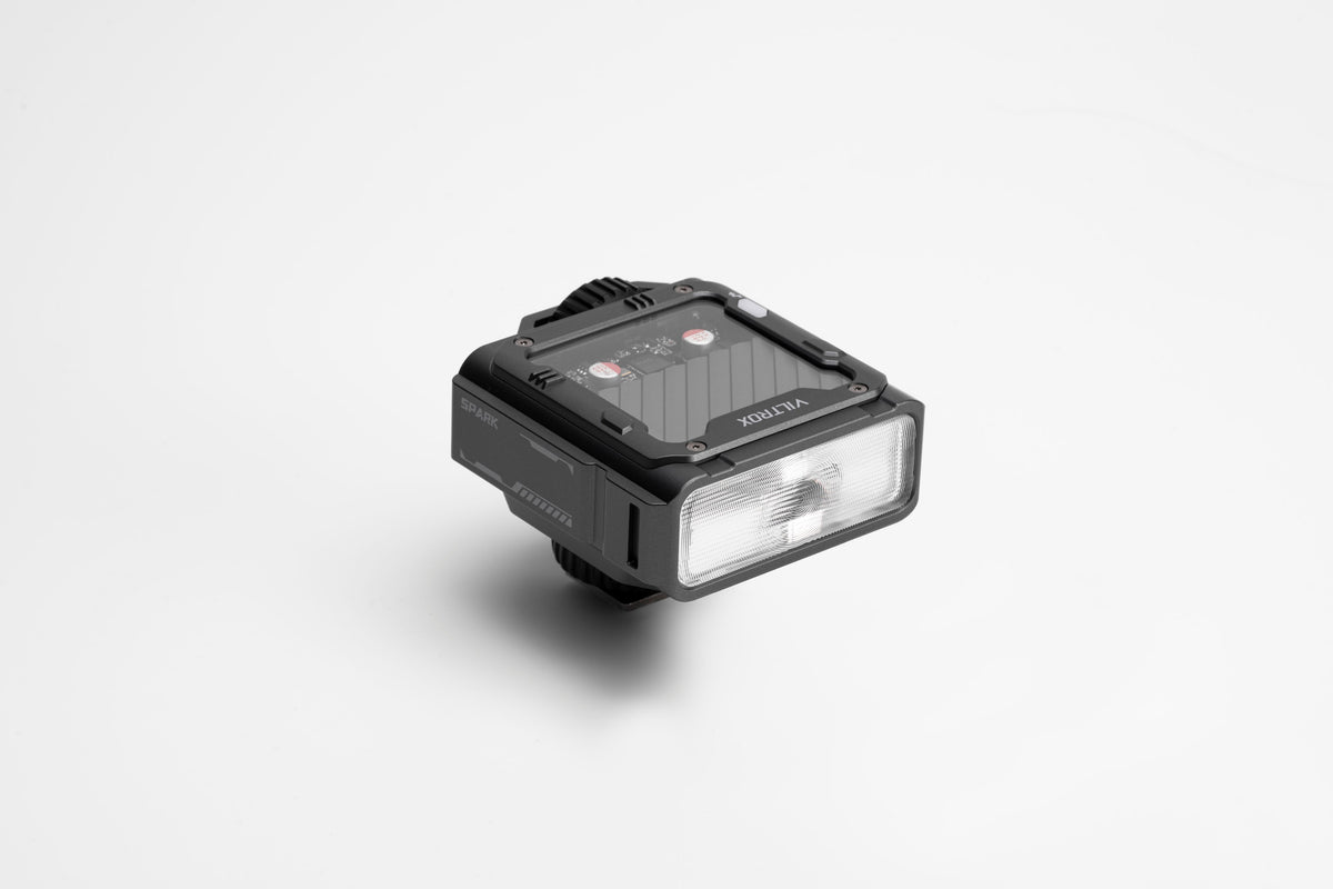 Viltrox Spark Z3 flash, angled view from the other side