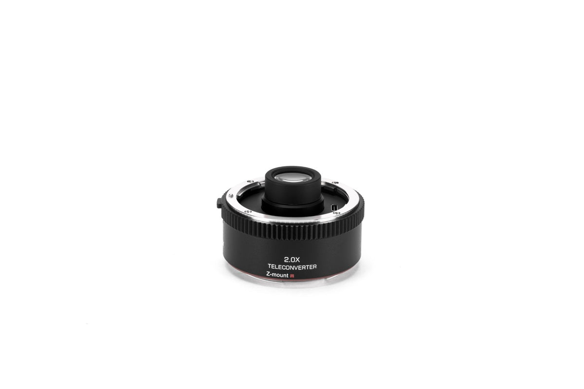 Viltrox 2.0x teleconverter for Nikon Z mount, side view