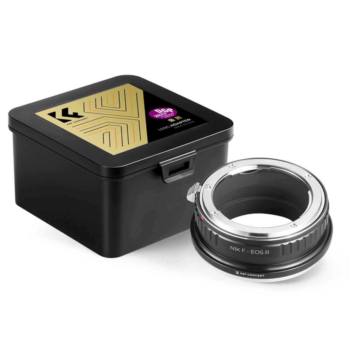K&F Concept NIK F to EOS R adapter with storage case