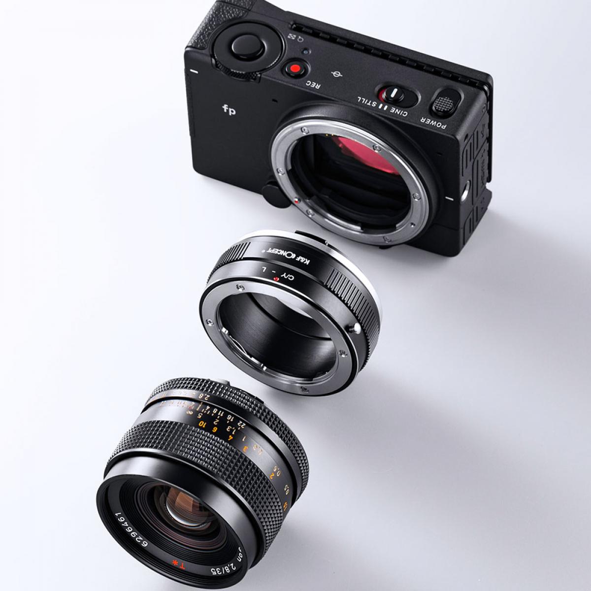 K&F CONCEPT Contax Zeiss CY Lens to Panasonic/Leica L mount adapter