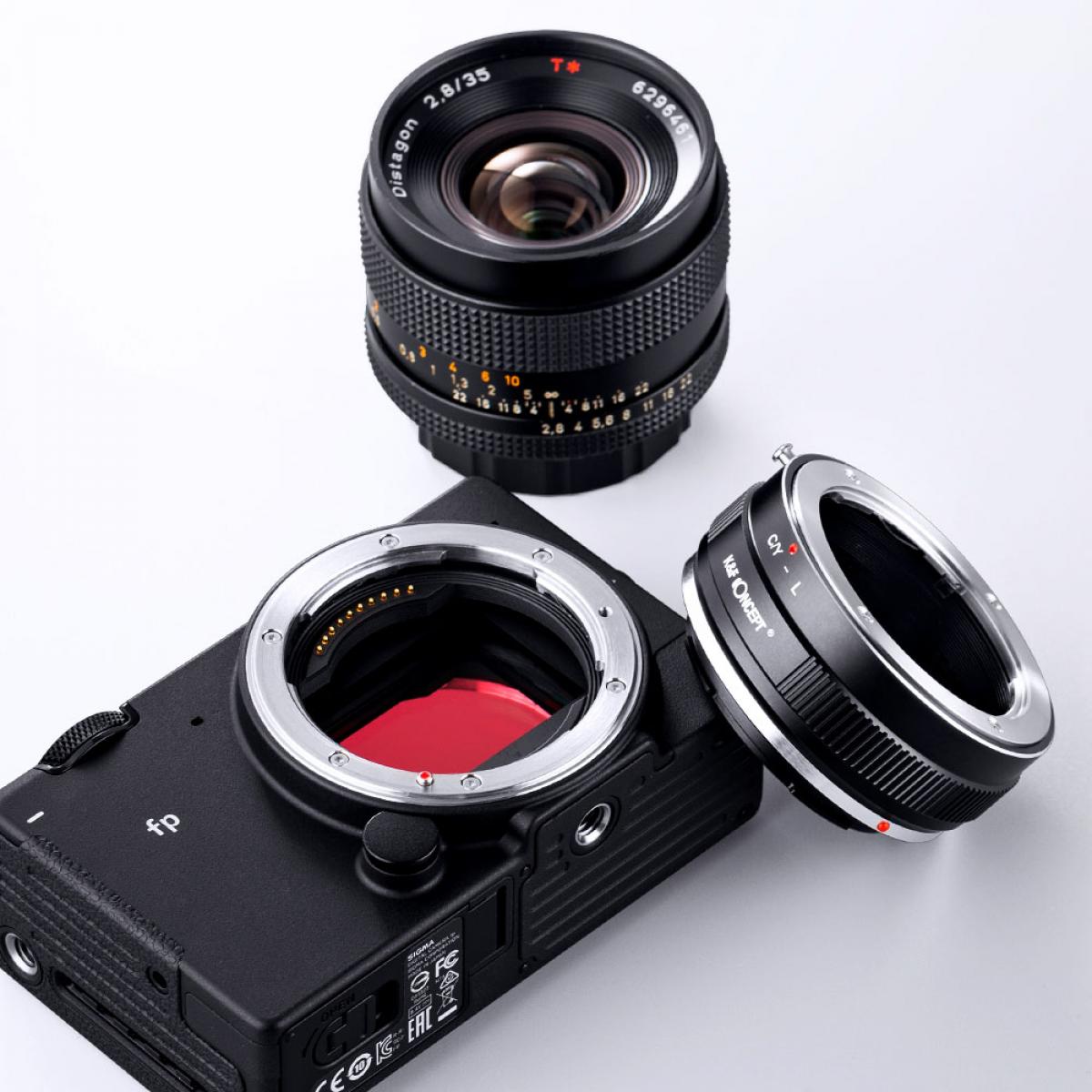 K&F CONCEPT Contax Zeiss CY Lens to Panasonic/Leica L mount adapter