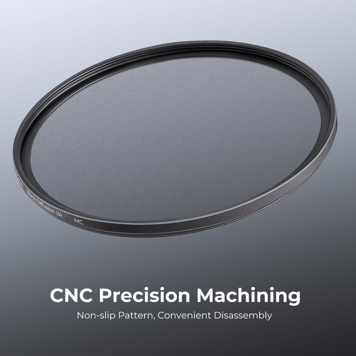 K&F Concept black diffusion 1/4 filter CNC machined slim frame