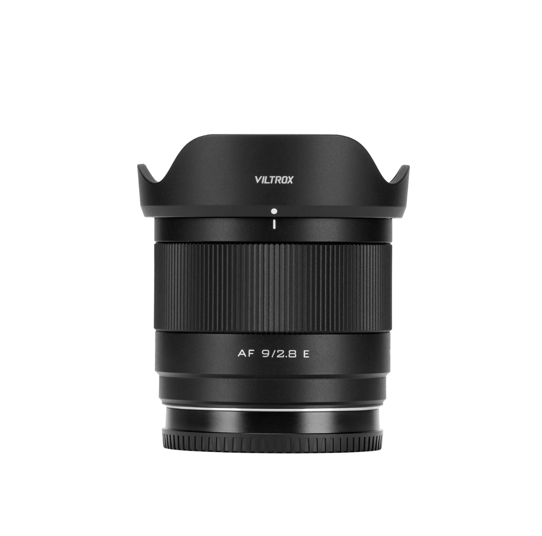 Viltrox Air AF 9mm f/2.8 ultra-wide APS-C autofocus lens for Sony E-mount, with petal hood