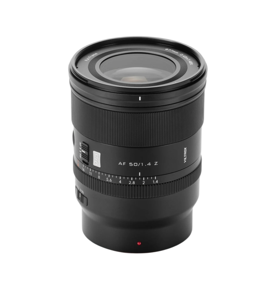 Viltrox AF 50mm f/1.4 Pro Z full-frame autofocus lens for Nikon Z, front view
