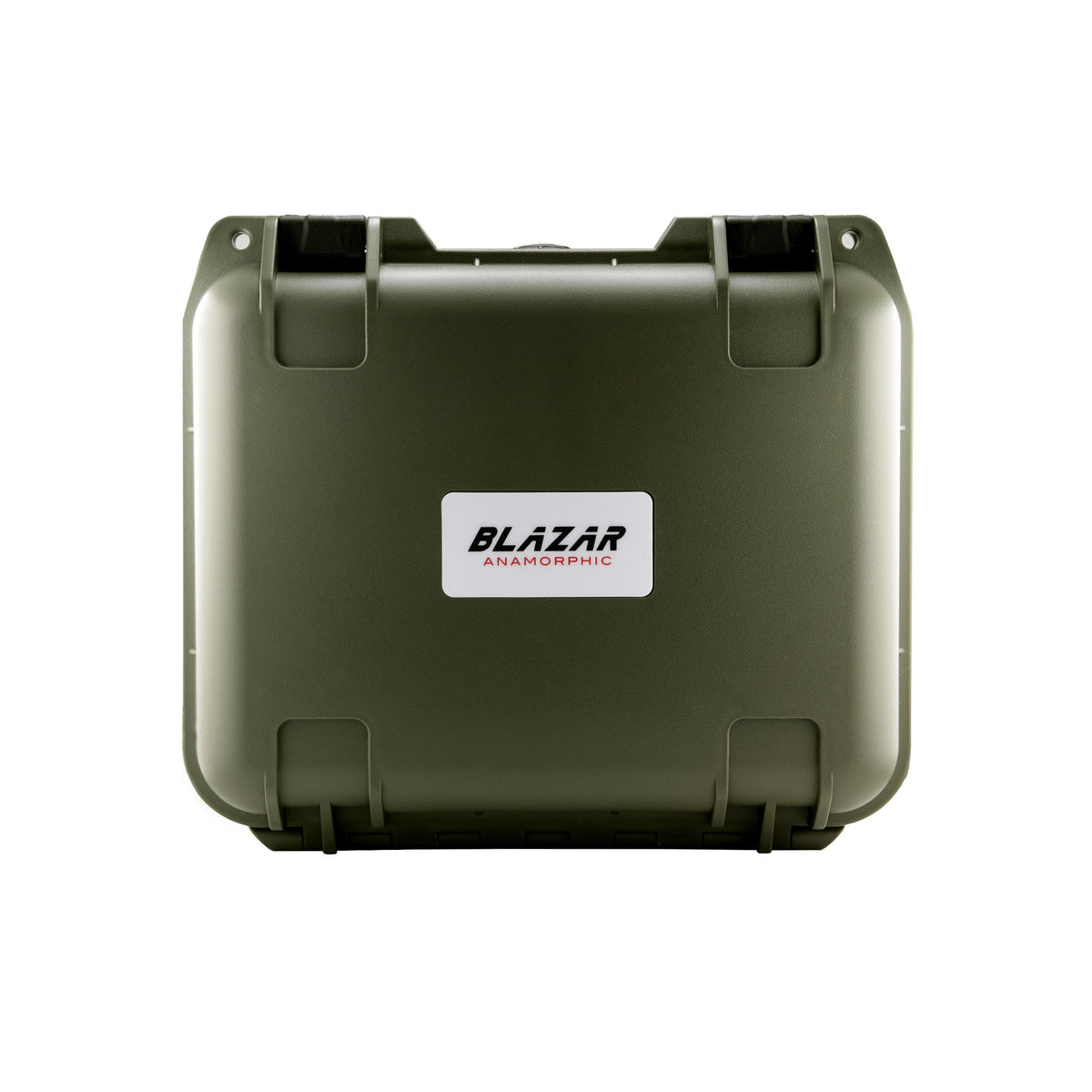 Blazar Anamorphic olive green hard carry case, closed