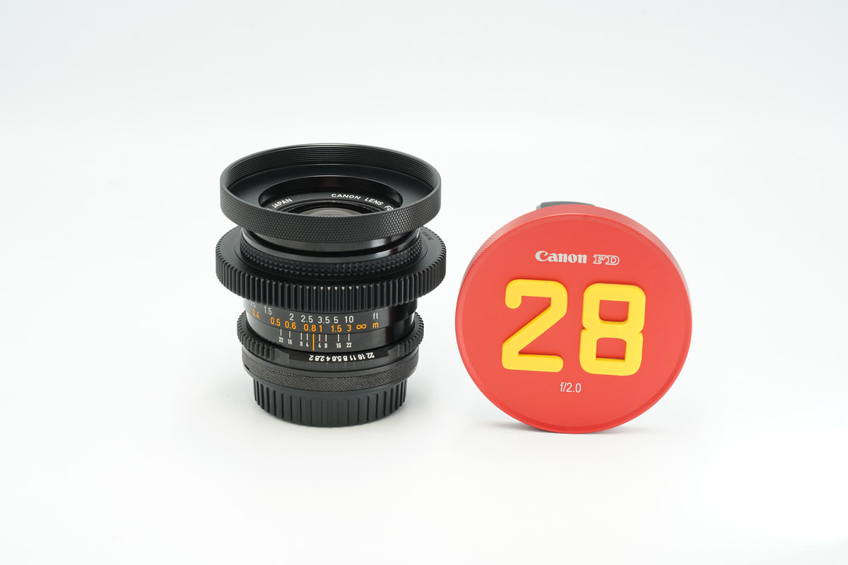 Canon FD 28mm f2.0 S.S.C. CINE MODDED to EF