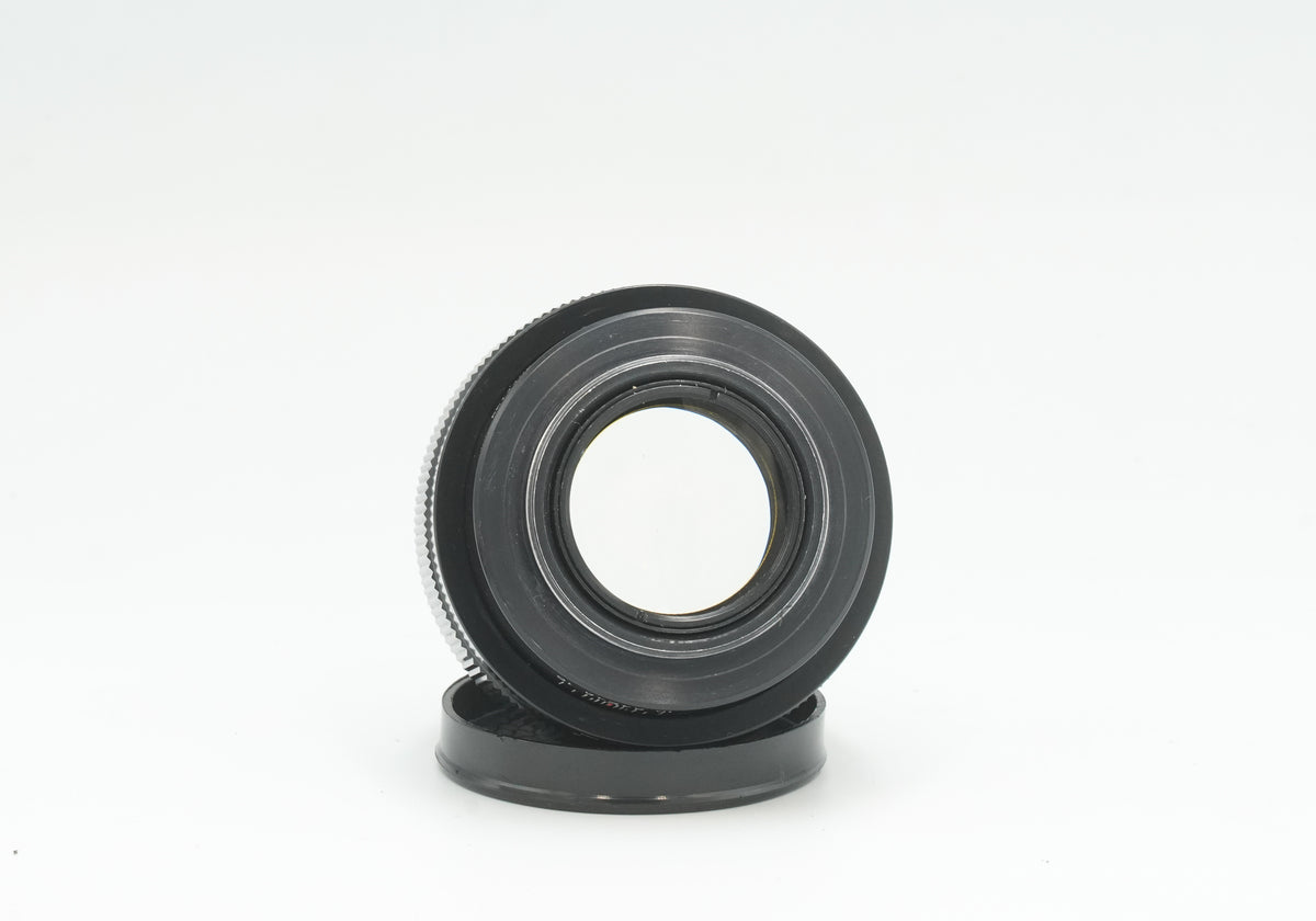 Jupiter-9 85mm f/2 black, rear mount view