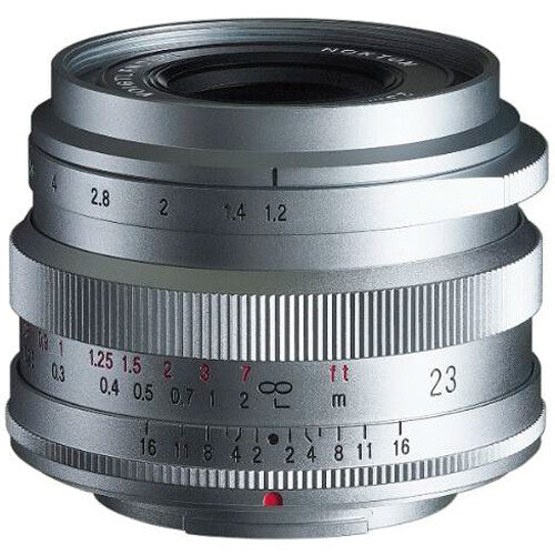 Voigtlander NOKTON 23mm f1.2 Aspherical, Fuji X mount (APSC), silver