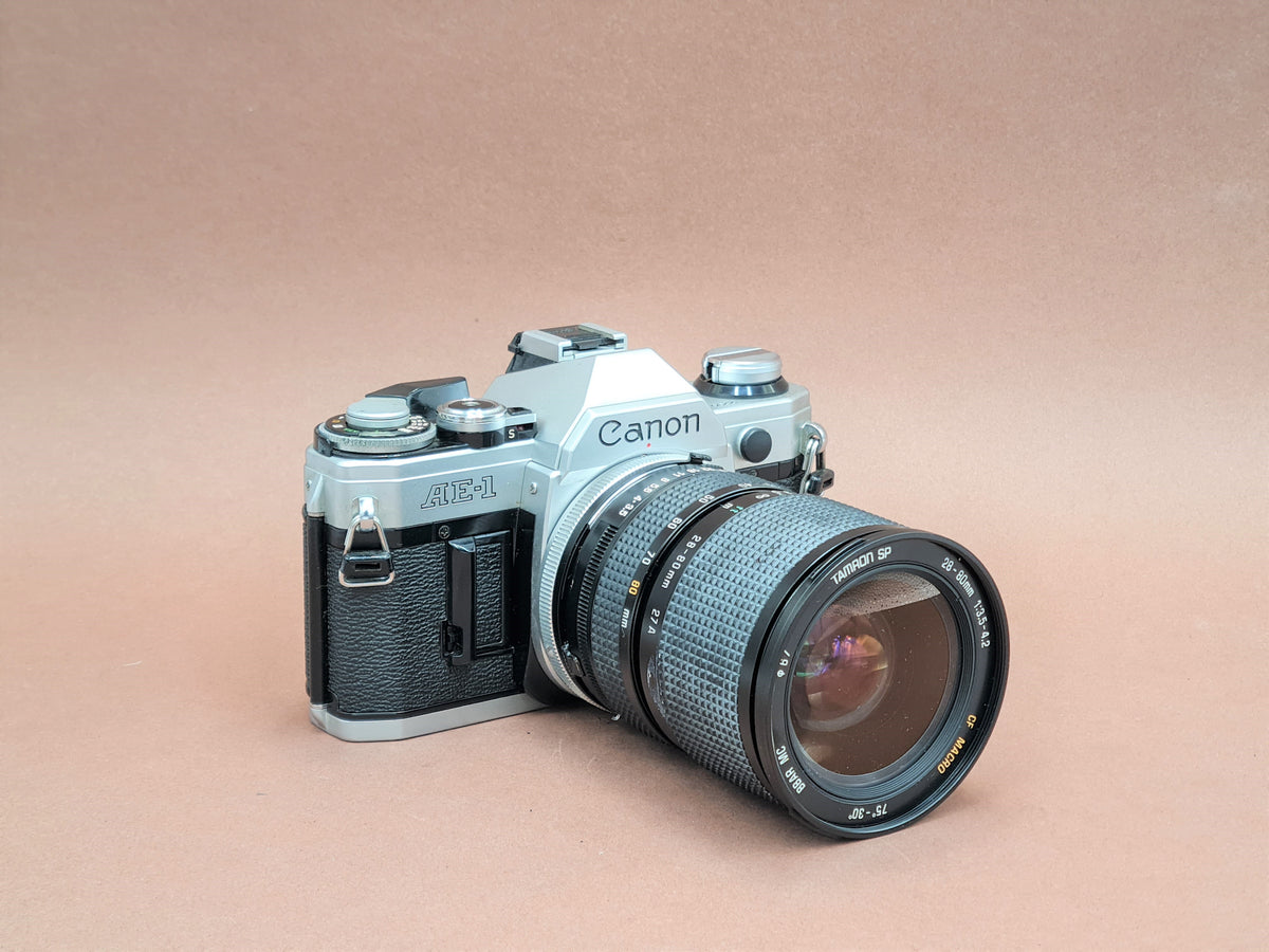Canon AE-1 with Tamron 35-70mm zoom lens