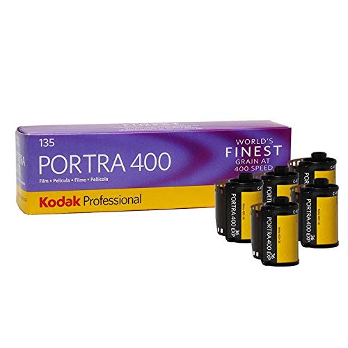Kodak Portra 400 135 film 5-pack box with five 36-exposure rolls