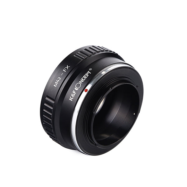 K&F Concept M42 to FX adapter, side view with engraving