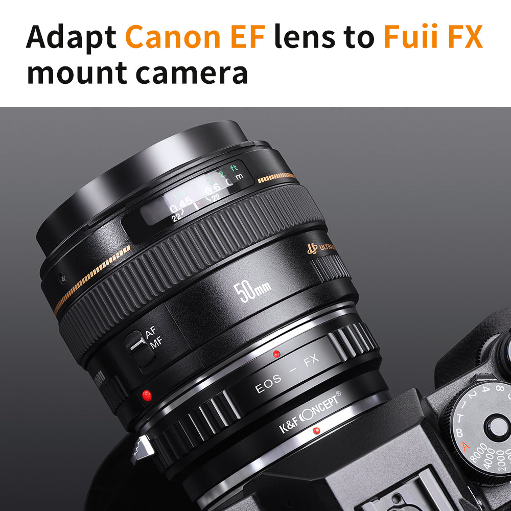 K&F CONCEPT Canon EOS EF Lens to Fuji X mount adapter