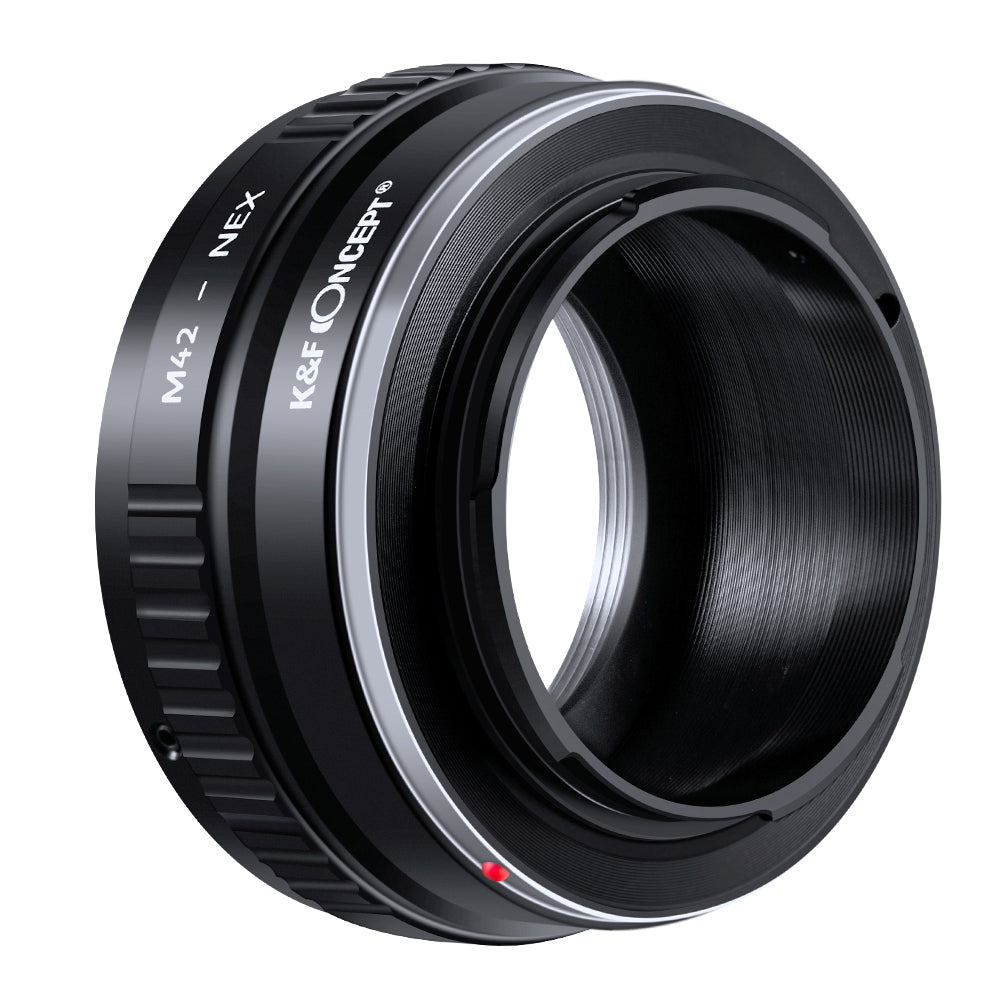 K&F Concept M42 to NEX adapter, Sony E side with red index dot