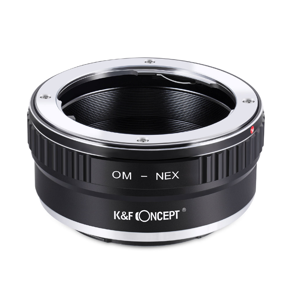 K&F Concept Olympus OM to Sony E adapter, angled front view