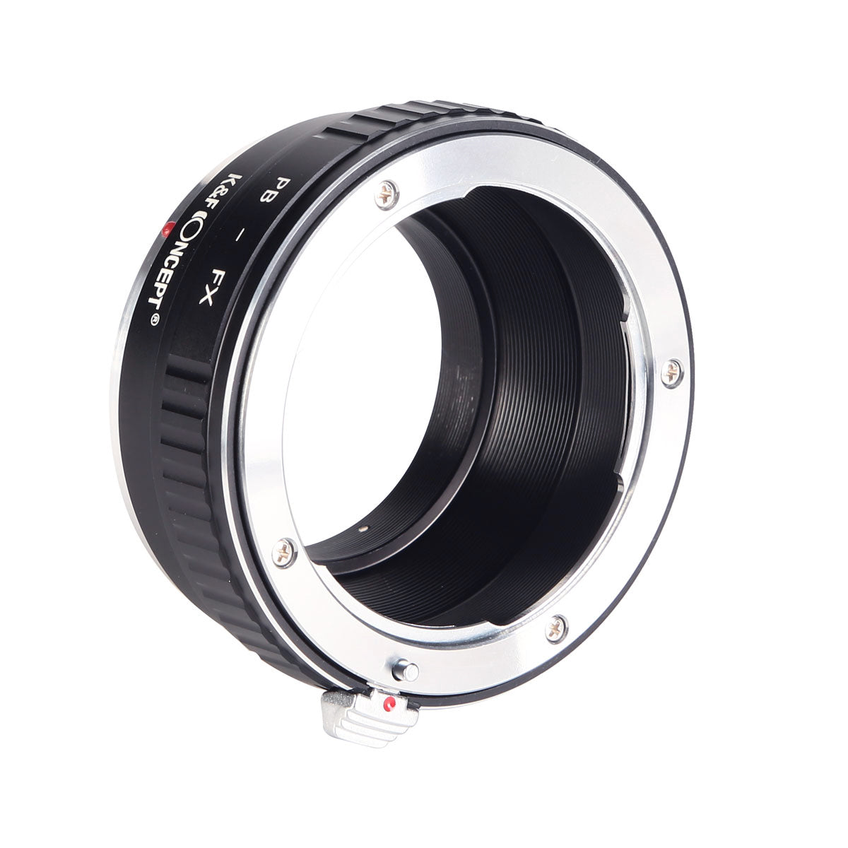 K&F Concept PB to FX adapter, angled view of the lens side