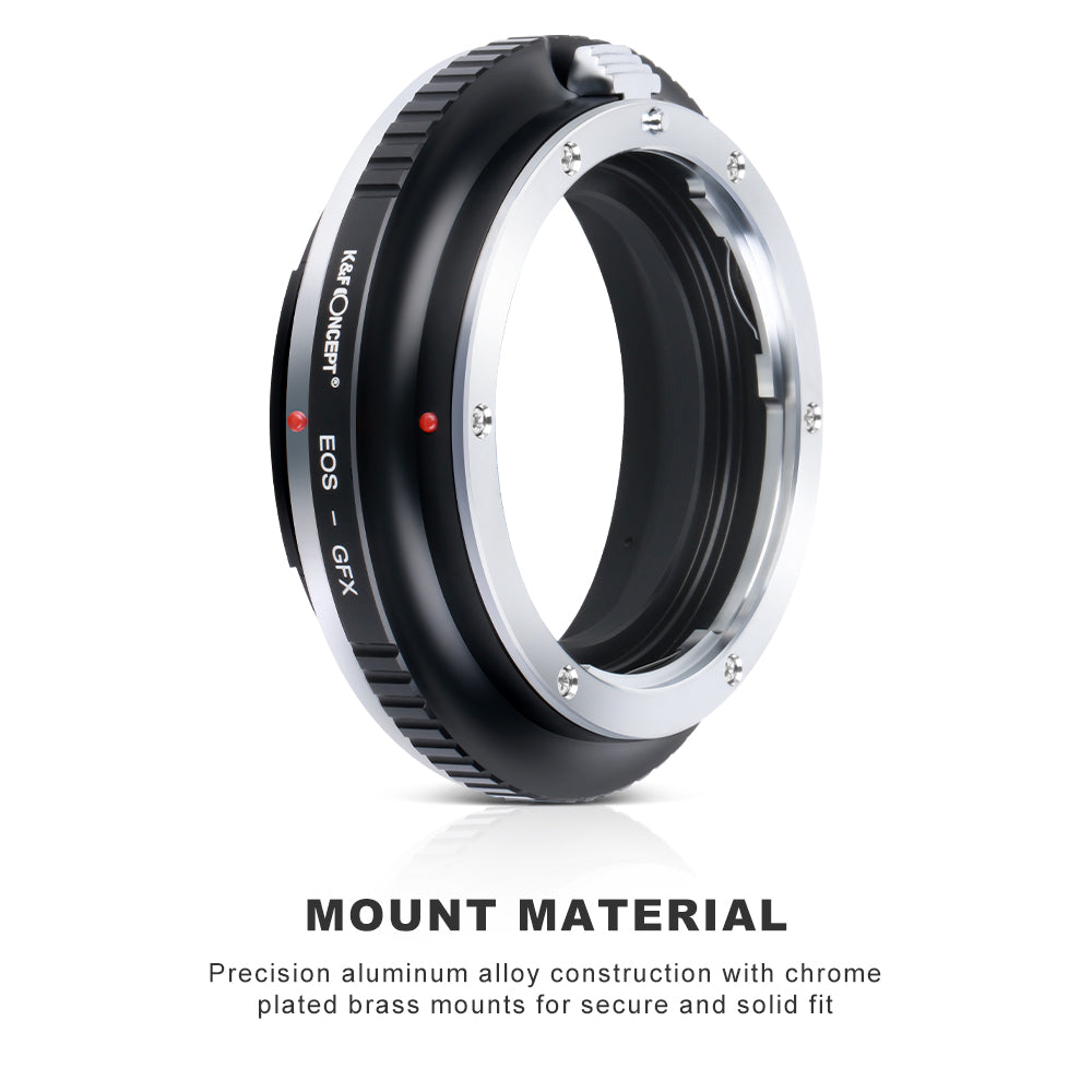 K&F CONCEPT Canon EF EOS Lens to Fuji GFX Medium Format mount adapter
