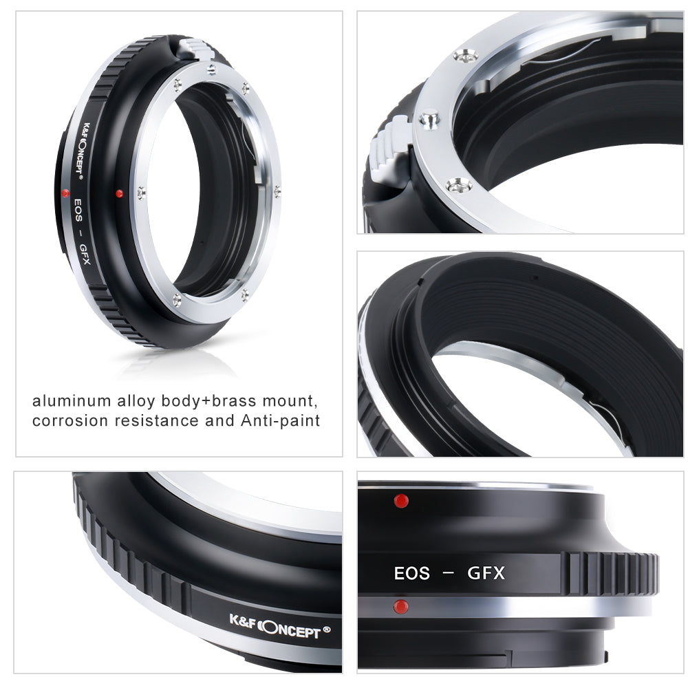 K&F CONCEPT Canon EF EOS Lens to Fuji GFX Medium Format mount adapter