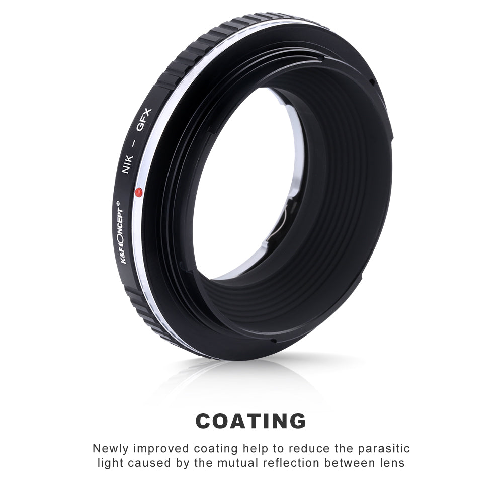 K&F CONCEPT Nikon F(AiS) Lens to Fuji GFX Medium Format mount adapter