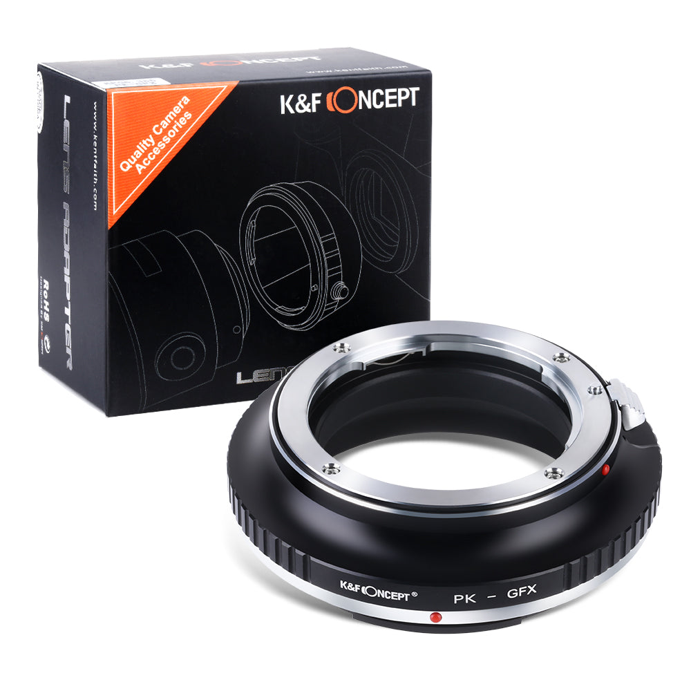 K&F CONCEPT Pentax K Lens to Fuji GFX Medium Format mount adapter