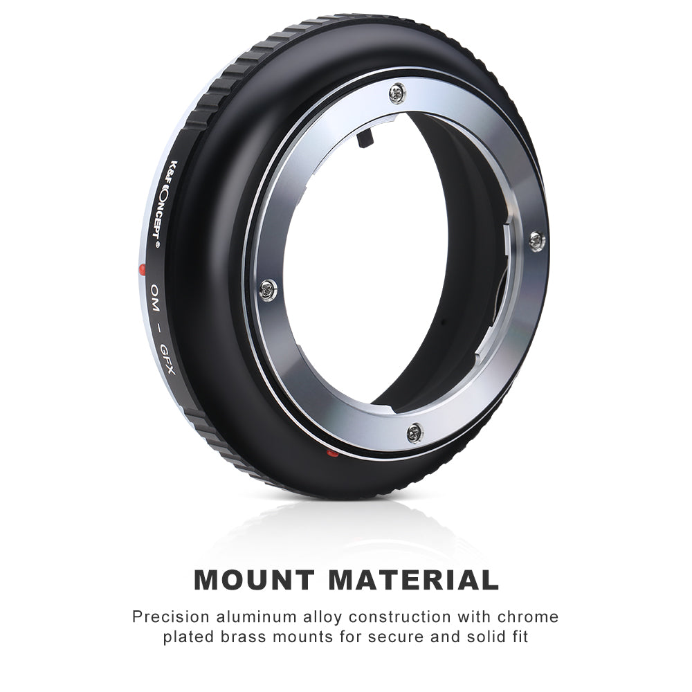 K&F CONCEPT Olympus OM Lens to Fuji GFX Medium Format mount adapter
