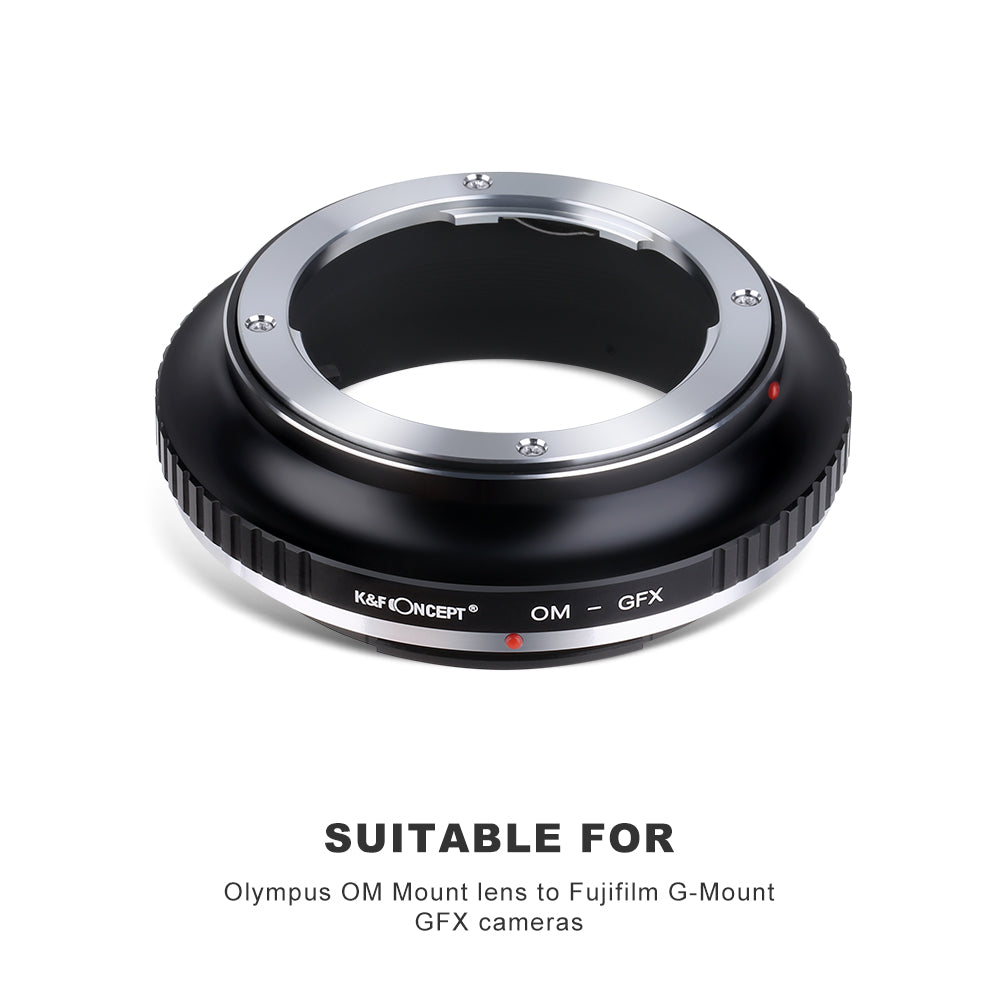 K&F CONCEPT Olympus OM Lens to Fuji GFX Medium Format mount adapter