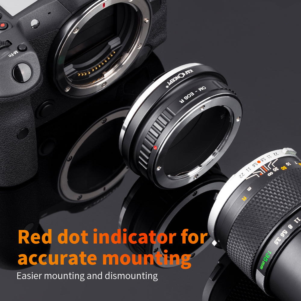 K&F CONCEPT Olympus OM Lens to Canon EOS R mount adapter