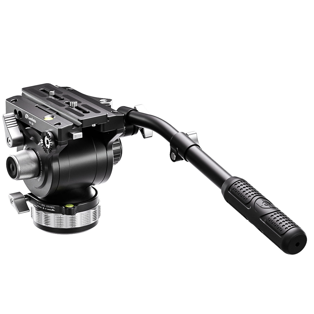 Leofoto LVC-253C Cinema Video Tripod with BV-20 Fluid Head, carbon fibre twin-leg