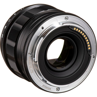 Voigtlander Nokton 40mm f/1.2 Nikon Z lens, rear view with electronic contacts
