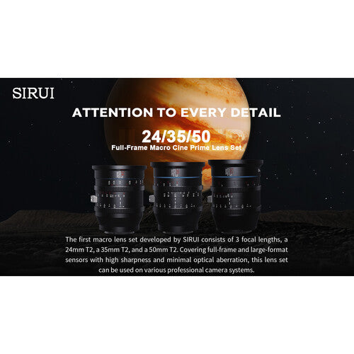 CLEARANCE ! SIRUI JUPITER 50mm T2.0 Full Frame MACRO Cine lens, EF/E/RF mount
