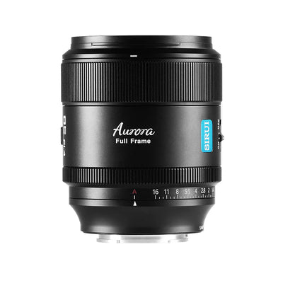 Sirui Aurora AF 85mm f/1.4 full-frame autofocus portrait lens, front view