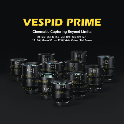 DZOFILM Vespid Prime full frame cine lens
